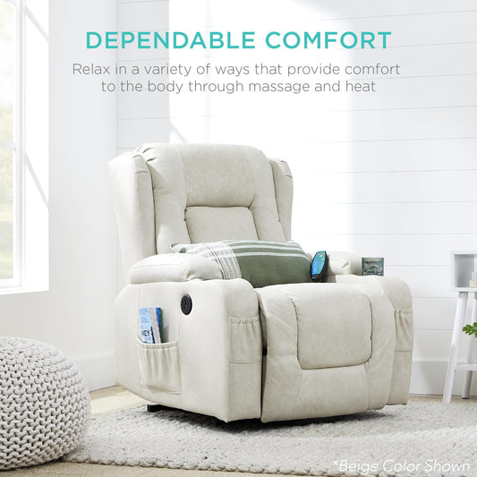 Best Choice Products Electric Lift Recliner Massage Chair with Heat