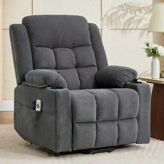Ketaiyou Infinite Position Power Lift Recliner with Heat, Massage & USB-C