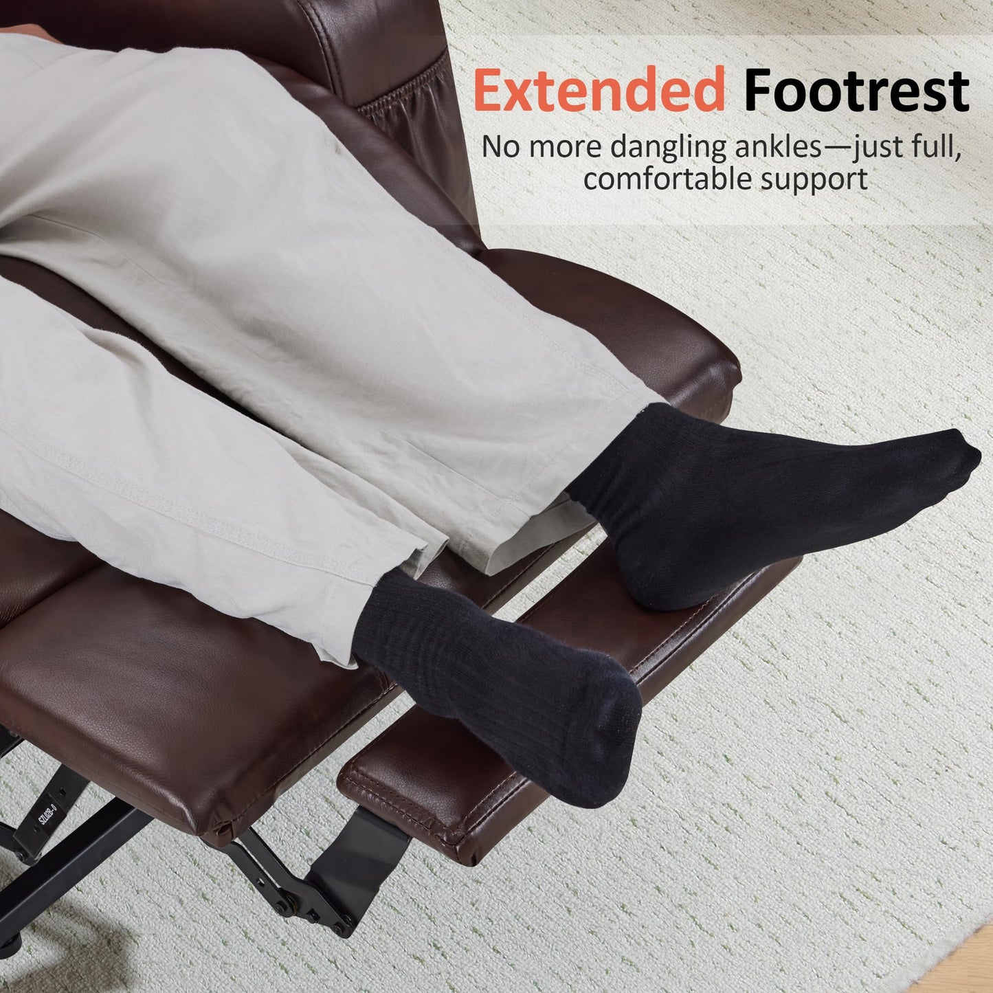 MCombo Electric Power Lift Recliner Chair with Massage, Heat & USB Ports – Dark Brown