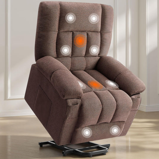 Sweetcrispy Power Lift Recliner with Vibration Massage & Heating System